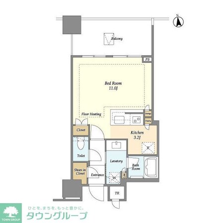白金ザ・スカイ Westの物件間取画像